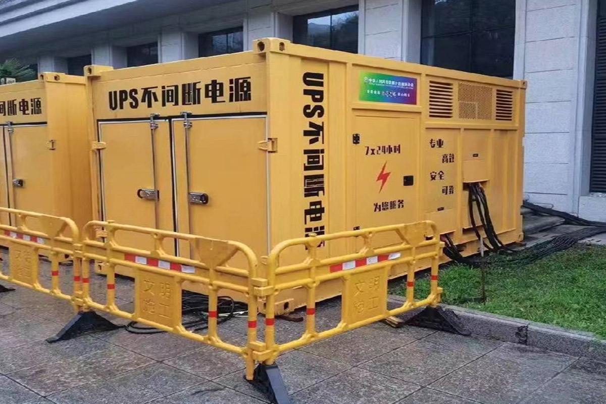 武城发电机租赁施工现场